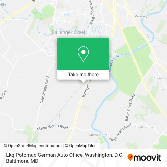 Lkq Potomac German Auto Office map