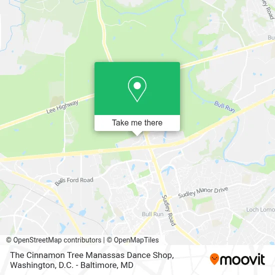 The Cinnamon Tree Manassas Dance Shop map