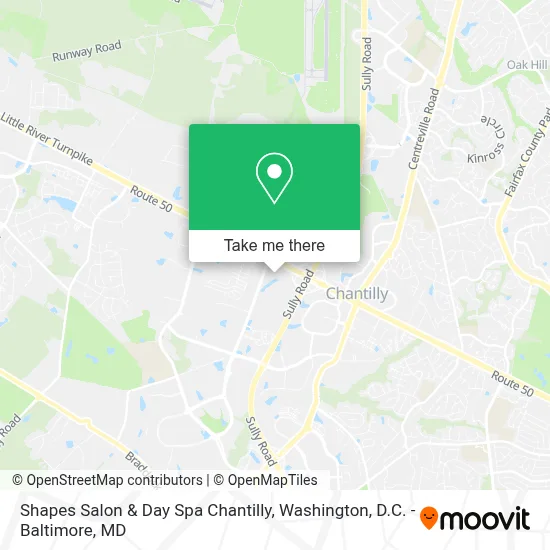 Shapes Salon & Day Spa Chantilly map