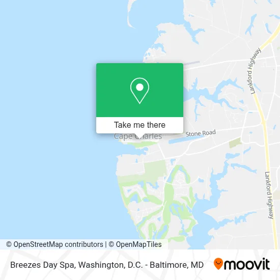 Breezes Day Spa map