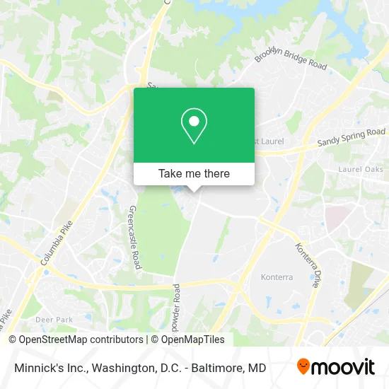 Minnick's Inc. map