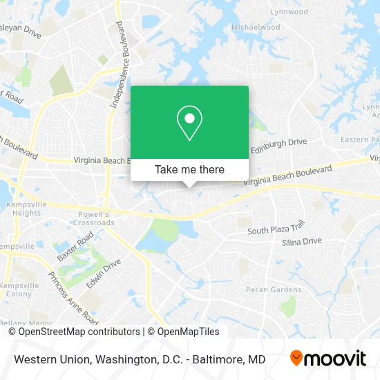 Western Union map