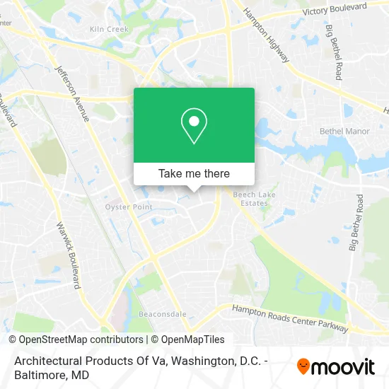 Architectural Products Of Va map
