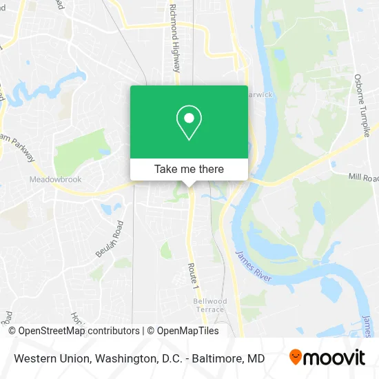 Western Union map