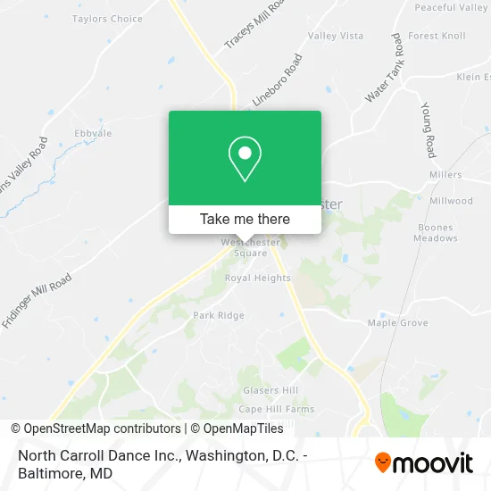 North Carroll Dance Inc. map