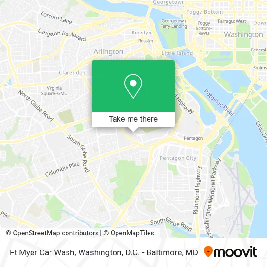 Ft Myer Car Wash map