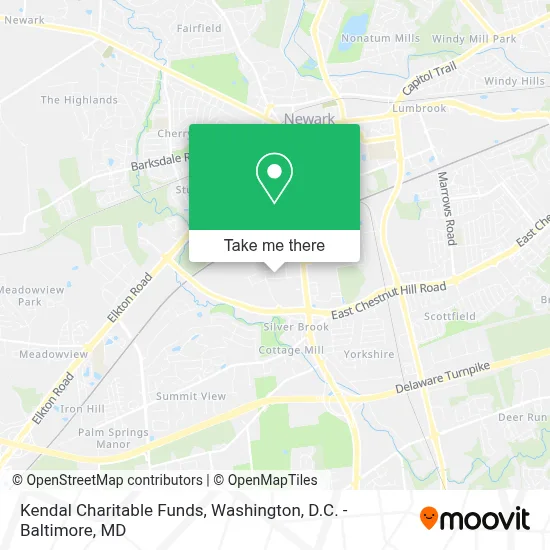 Kendal Charitable Funds map