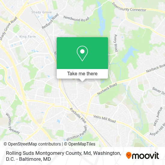 Rolling Suds Montgomery County, Md map