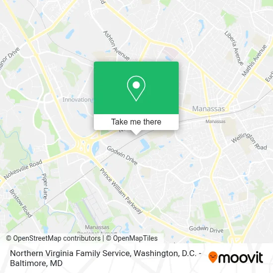 Northern Virginia Family Service map