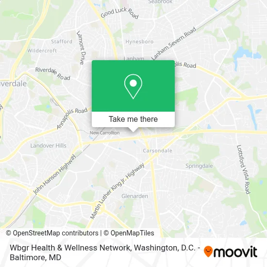 Wbgr Health & Wellness Network map