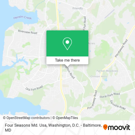 Four Seasons Md. Usa map