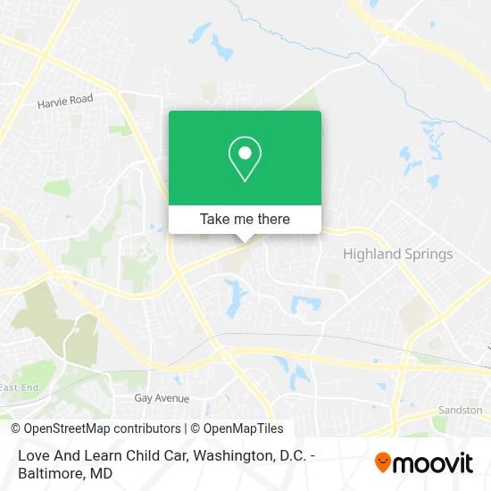 Love And Learn Child Car map