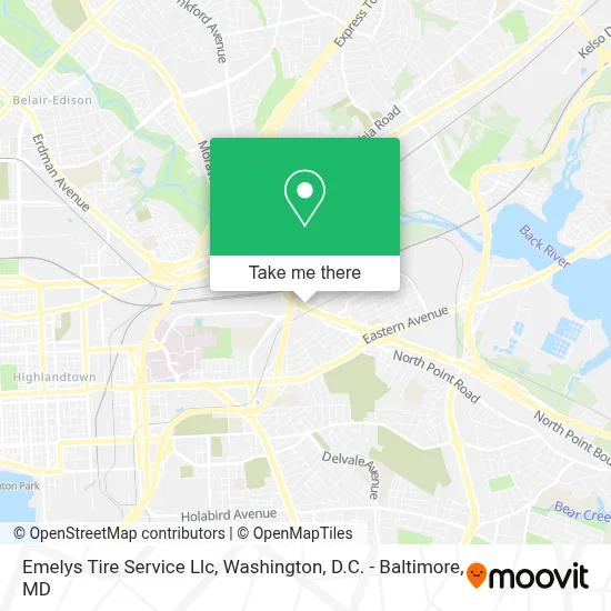 Emelys Tire Service Llc map