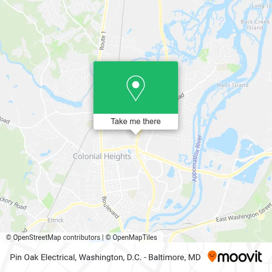 Pin Oak Electrical map