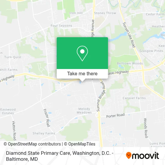 Diamond State Primary Care map