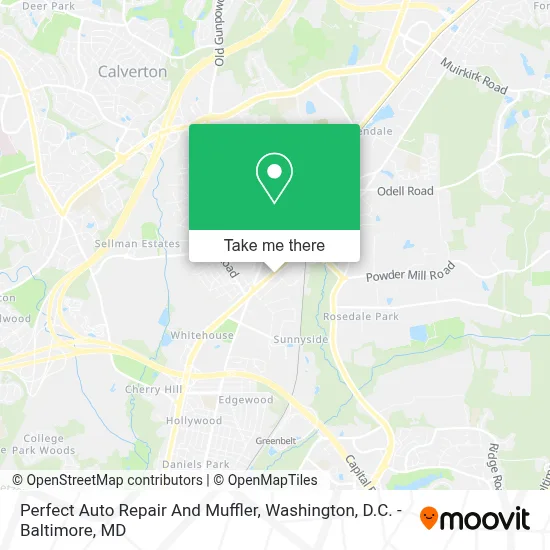 Perfect Auto Repair And Muffler map