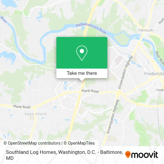 Southland Log Homes map
