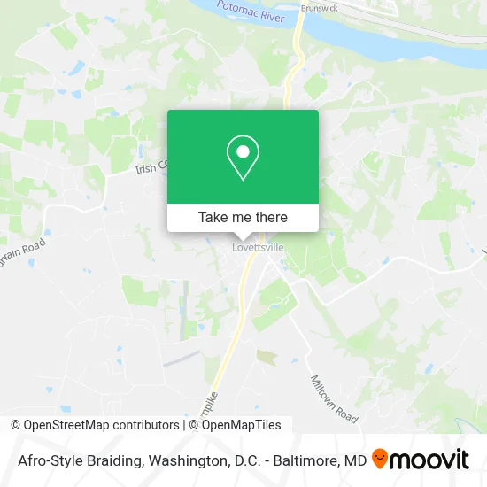 Afro-Style Braiding map