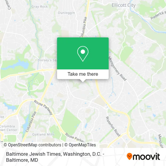 Baltimore Jewish Times map