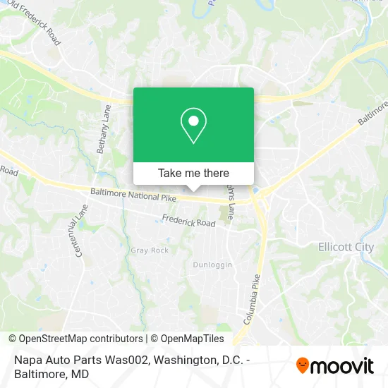 Napa Auto Parts Was002 map