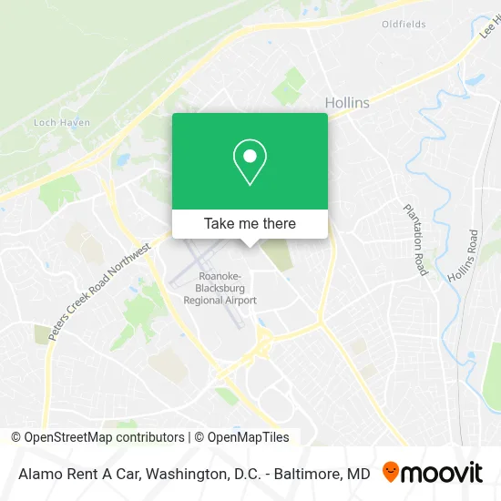 Alamo Rent A Car map