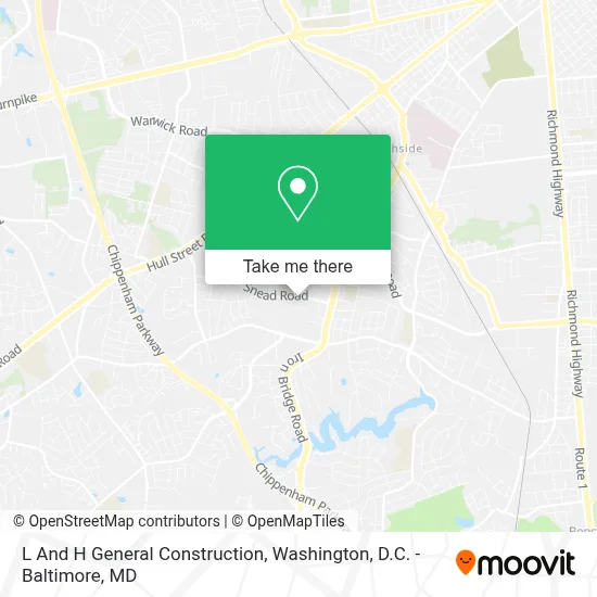 L And H General Construction map