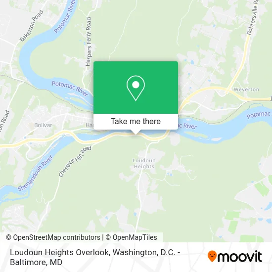 Loudoun Heights Overlook map