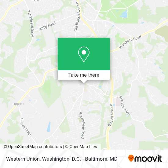 Western Union map