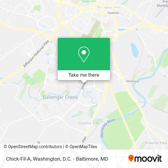 Chick-Fil-A map