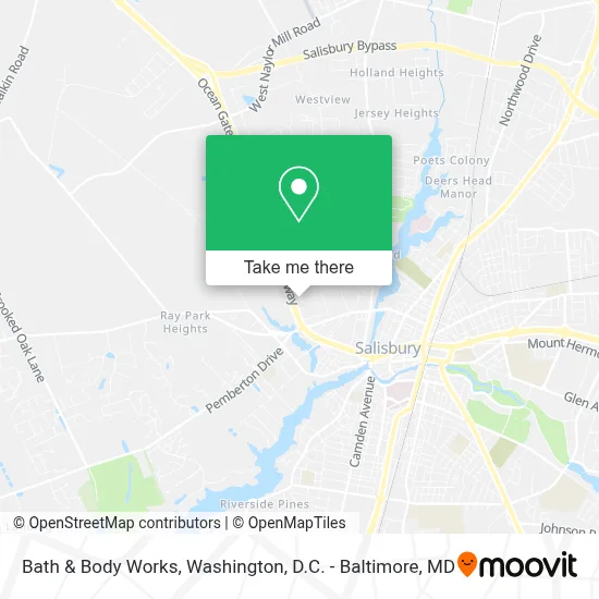 Bath & Body Works map