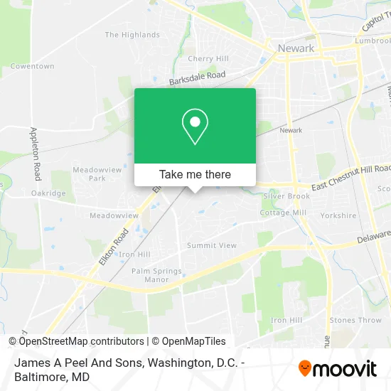 James A Peel And Sons map