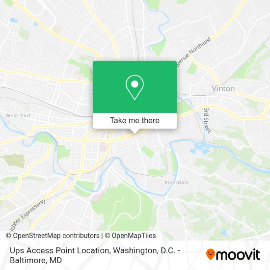 Ups Access Point Location map