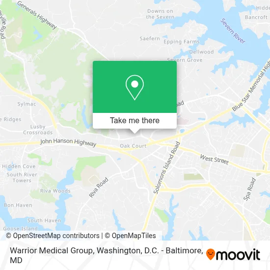 Warrior Medical Group map