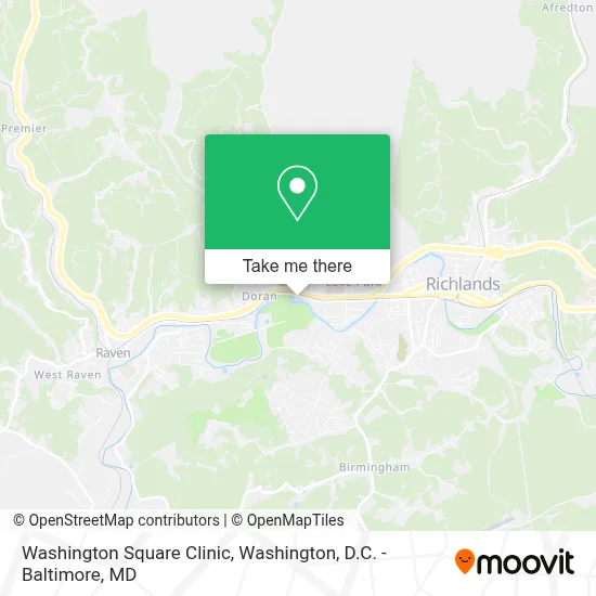 Washington Square Clinic map