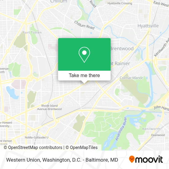 Western Union map