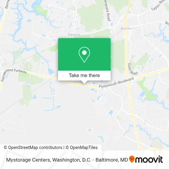 Mystorage Centers map