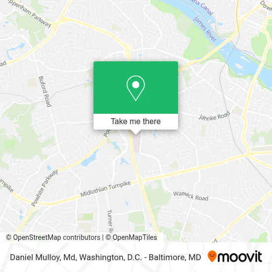 Daniel Mulloy, Md map