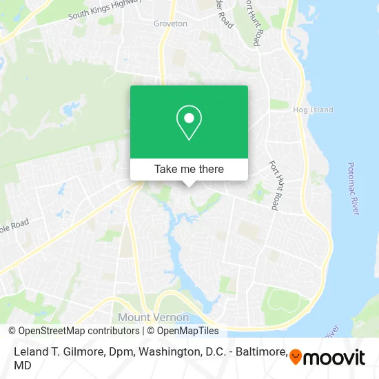 Leland T. Gilmore, Dpm map