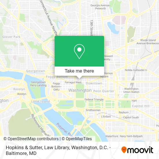 Hopkins & Sutter, Law Library map
