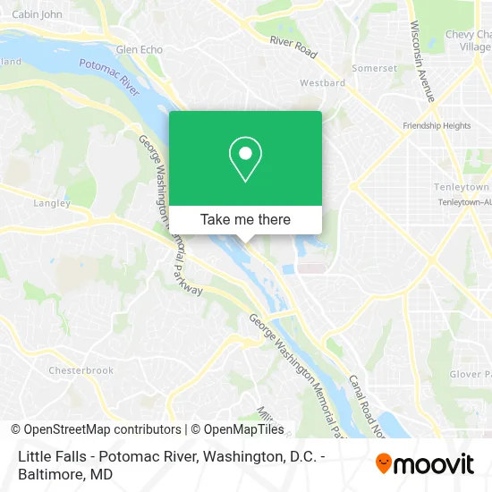 Little Falls - Potomac River map