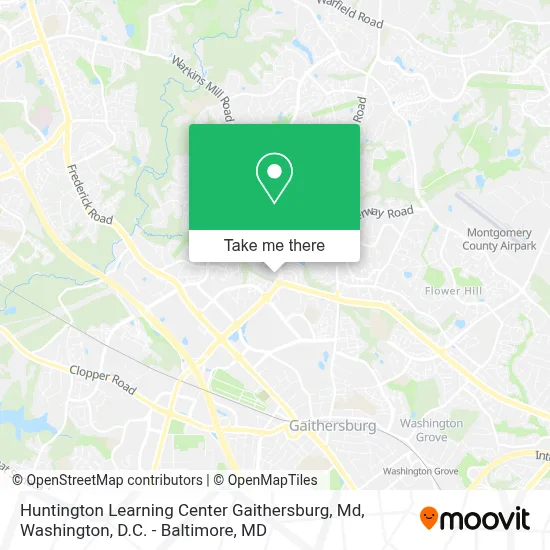 Huntington Learning Center Gaithersburg, Md map