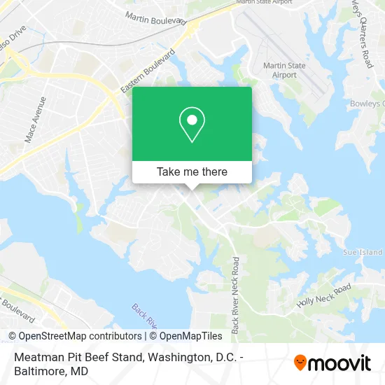 Meatman Pit Beef Stand map