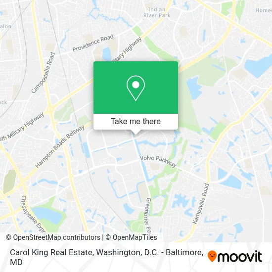Carol King Real Estate map