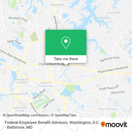 Federal Employee Benefit Advisors map