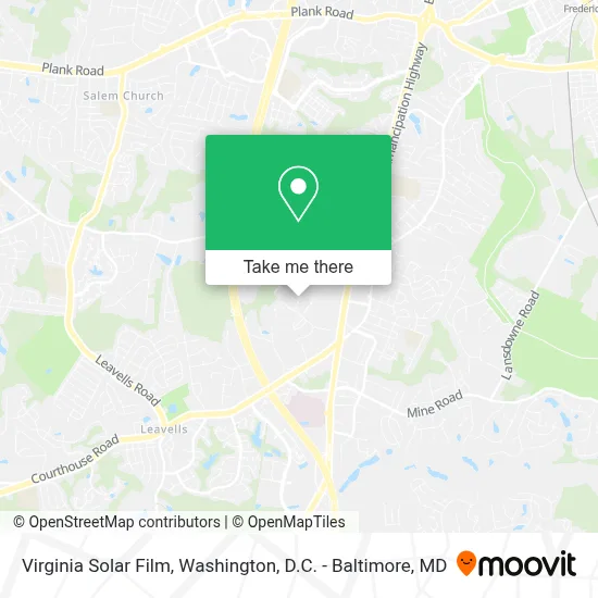 Virginia Solar Film map