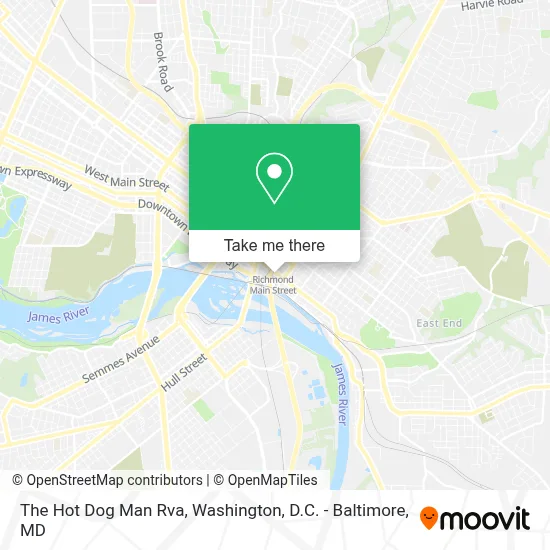 The Hot Dog Man Rva map