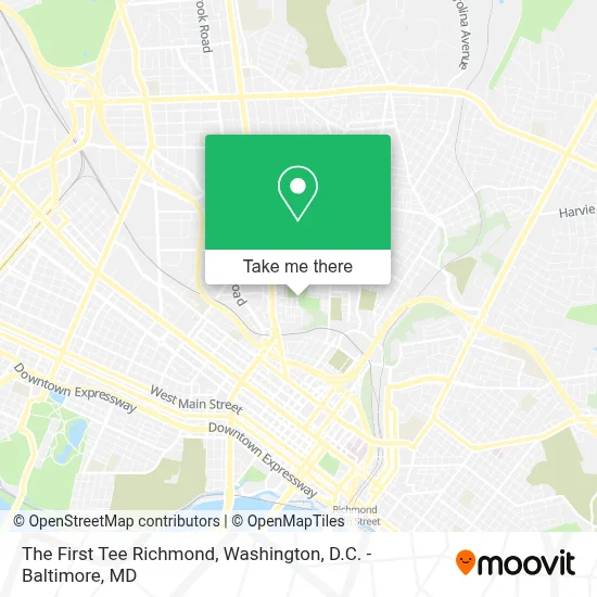 The First Tee Richmond map