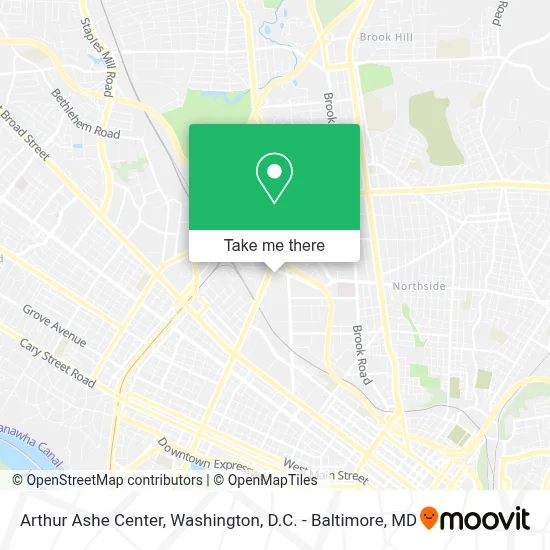 Arthur Ashe Center map