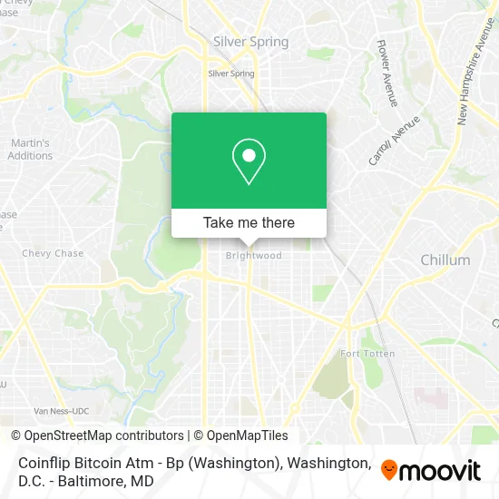 Coinflip Bitcoin Atm - Bp (Washington) map