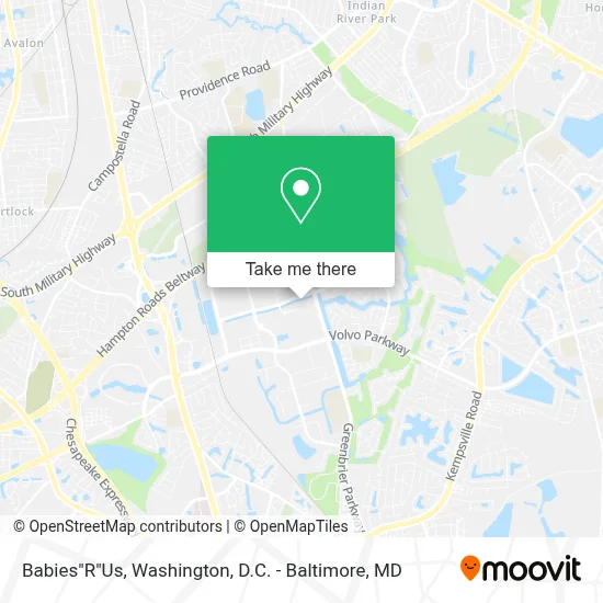 Babies"R"Us map